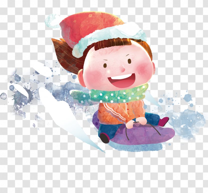 Skiing Winter Snow - Christmas Ornament - Cartoon Villain Transparent PNG