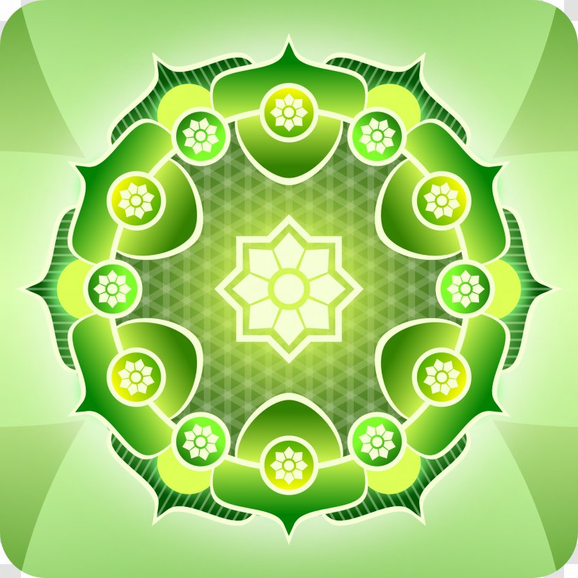 Mandala Yantra Green Clip Art - Organism - Abstract Transparent PNG