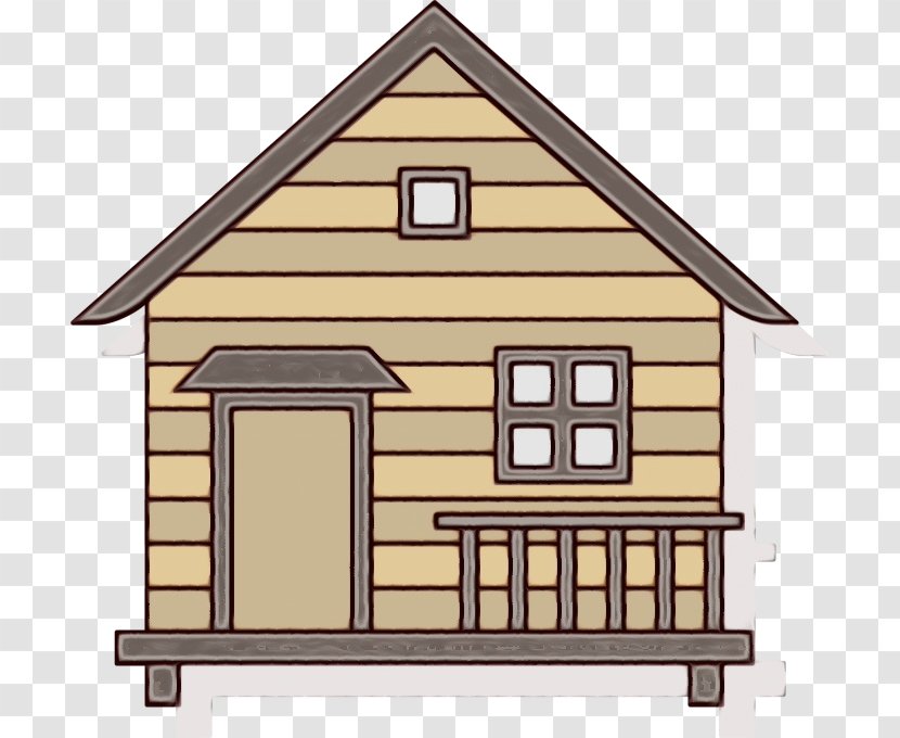 Log Cabin House Cottage Transparency Architecture - Facade Shack Transparent PNG