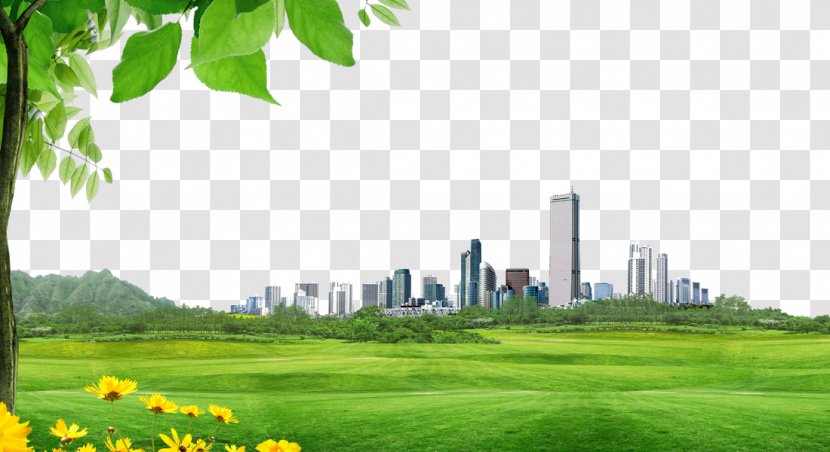 Architecture Building - Meadow - City Background Material Transparent PNG