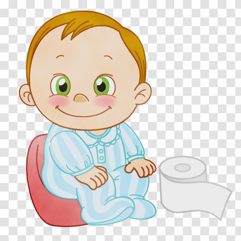 Cartoon Child Cheek Finger Toddler Transparent PNG