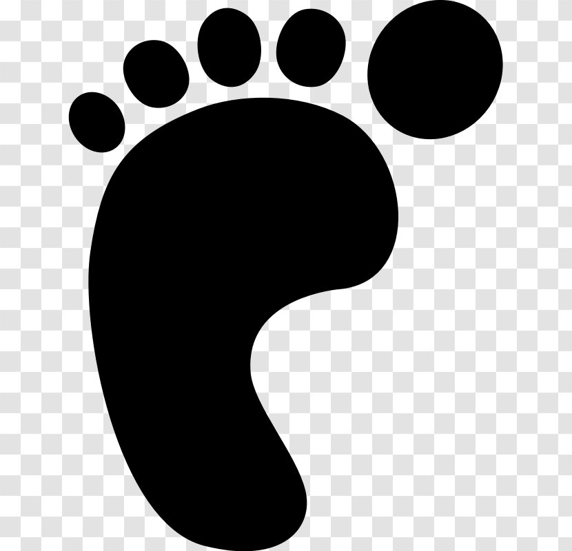 Footprint Clip Art - Black - Clipart Transparent PNG