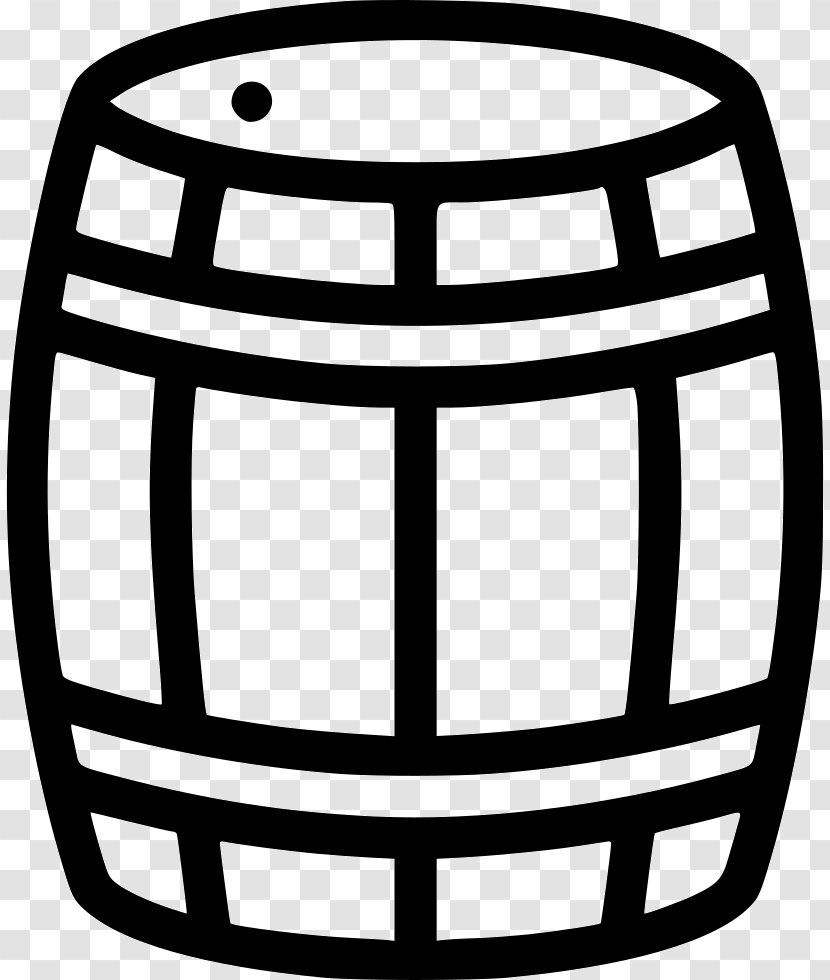 Symbol Barrel Drawing - Black And White Transparent PNG
