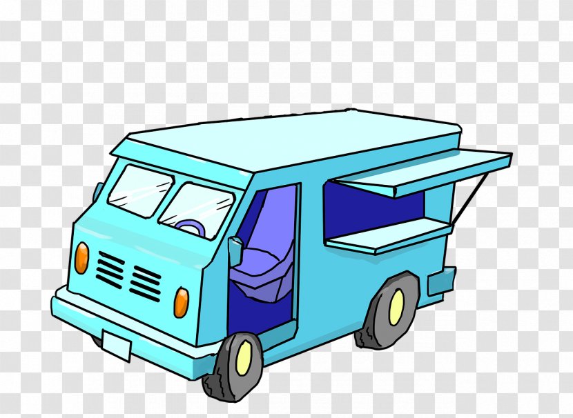 Street Food Car Fast Ice Cream Truck - Cafe Transparent PNG