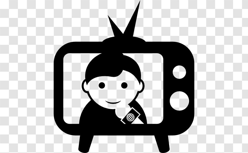 News Presenter Television - Black Transparent PNG