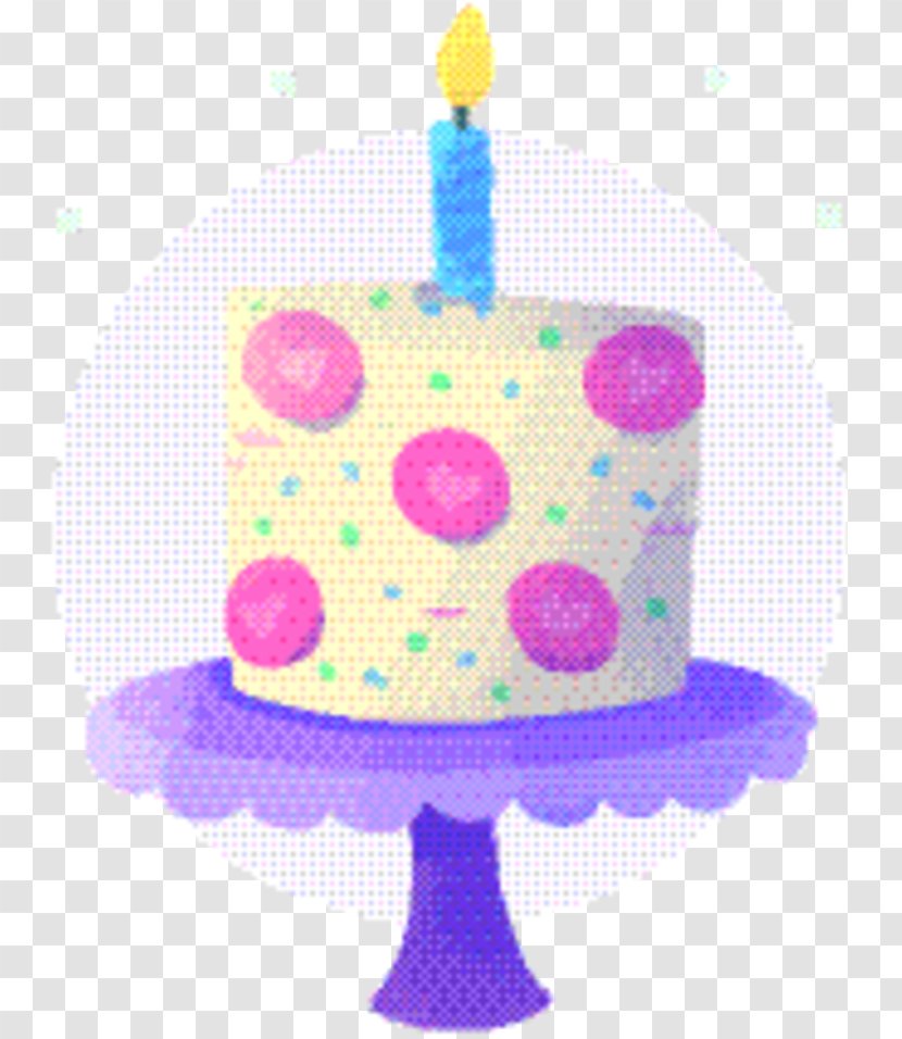 Pink Birthday Cake - Party Supply - Fondant Transparent PNG