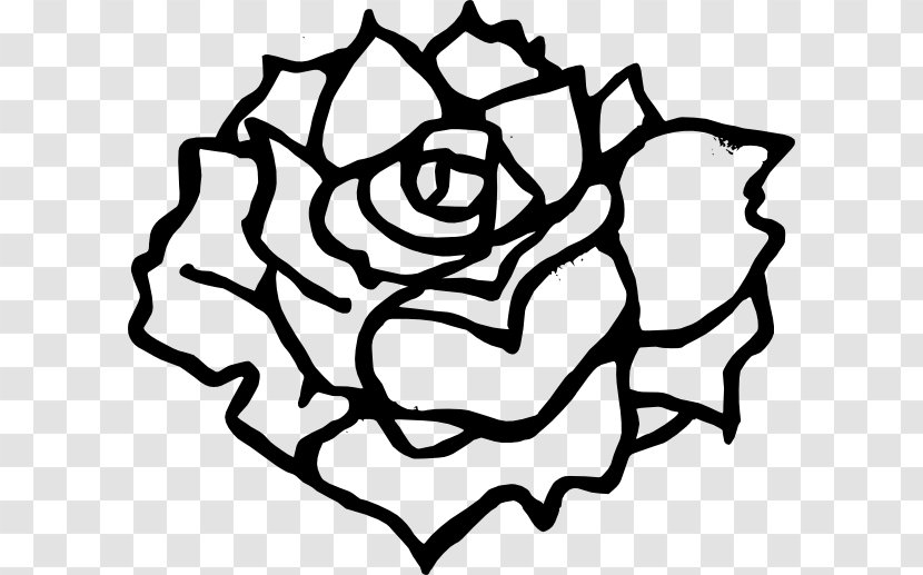 Black Rose Clip Art - Symmetry Transparent PNG