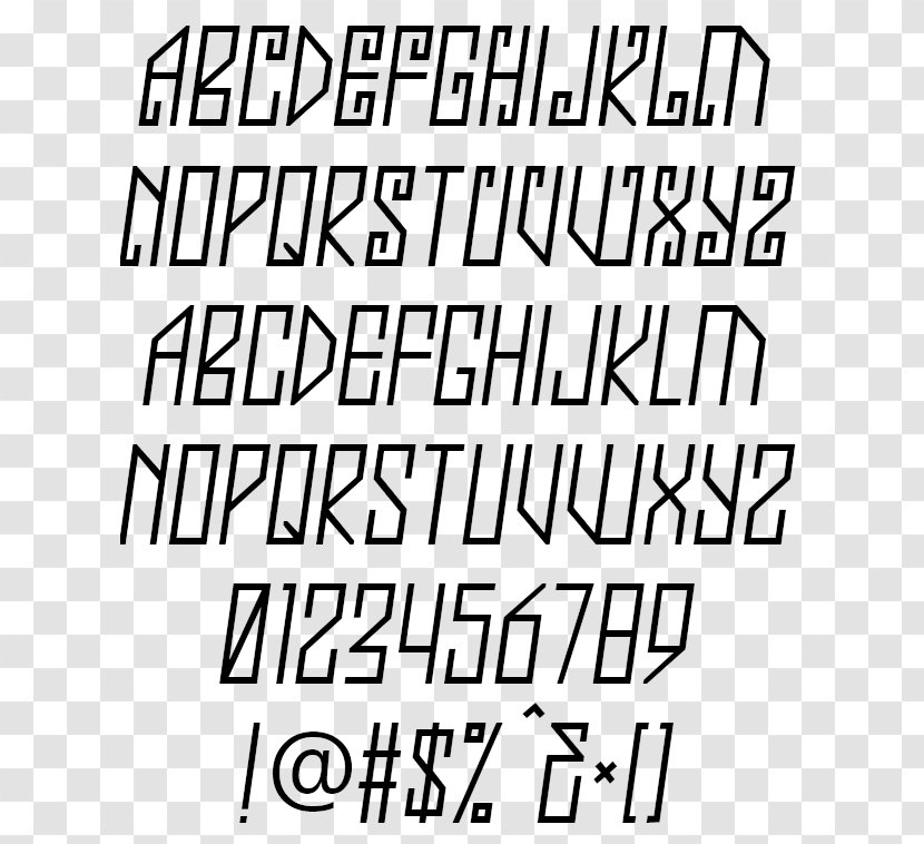 Line Point Angle White Font Transparent PNG