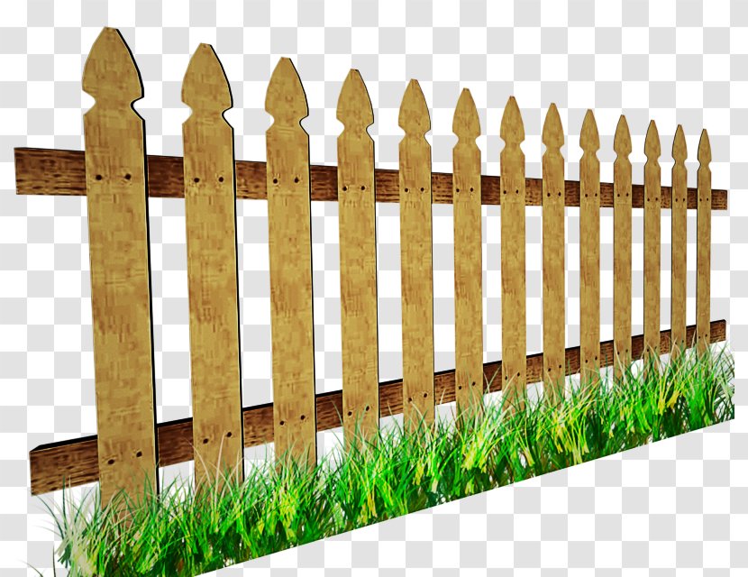 Fence Picket Home Fencing Grass Wood - Outdoor Structure Transparent PNG