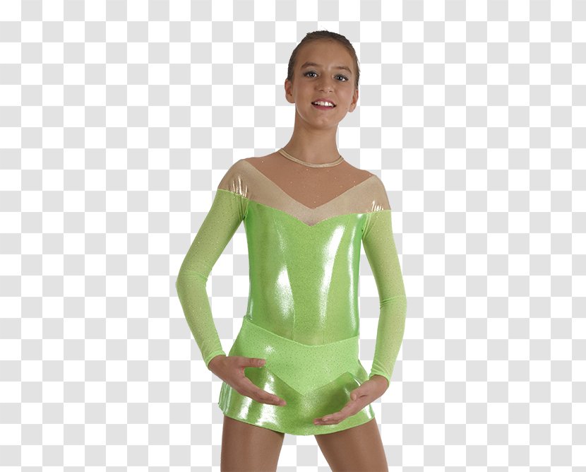 Bodysuits & Unitards Shoulder Sleeve Material - Green - Flamenco Transparent PNG
