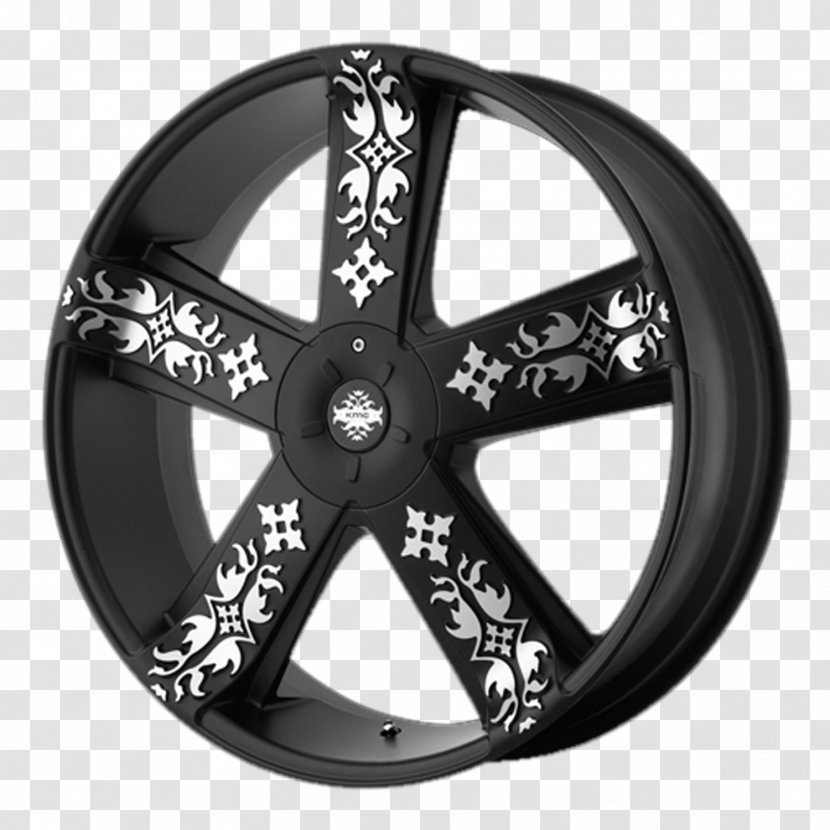 Car Rim Wheel Sizing Lug Nut - Black And White Transparent PNG