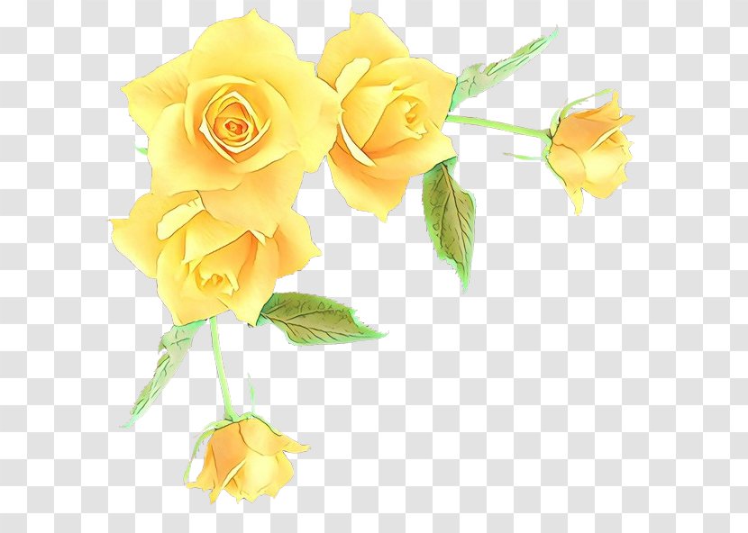 Bouquet Of Flowers Drawing - Artificial Flower - Hybrid Tea Rose Pedicel Transparent PNG