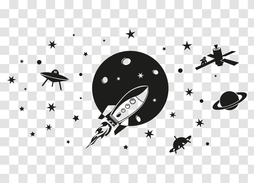 Wall Decal Paper Spacecraft Nursery Room - Wing - Weltraum Transparent PNG