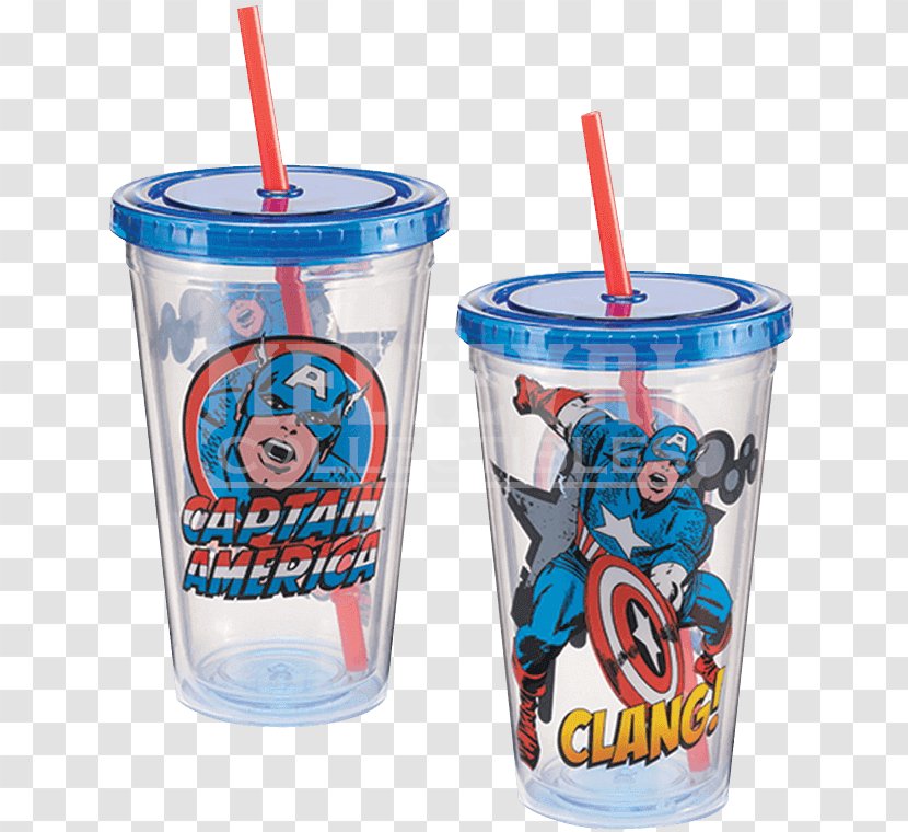 Captain America Pint Glass Mug Plastic Cup - America's Transparent PNG