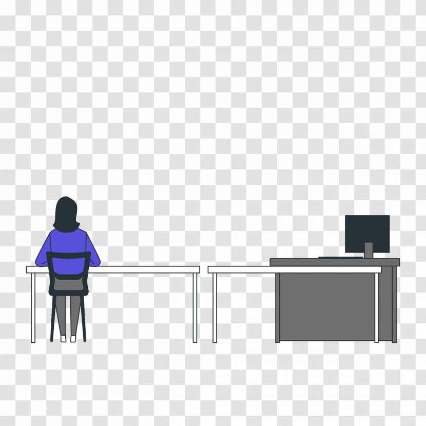 Desk Table Furniture Line Font Transparent PNG
