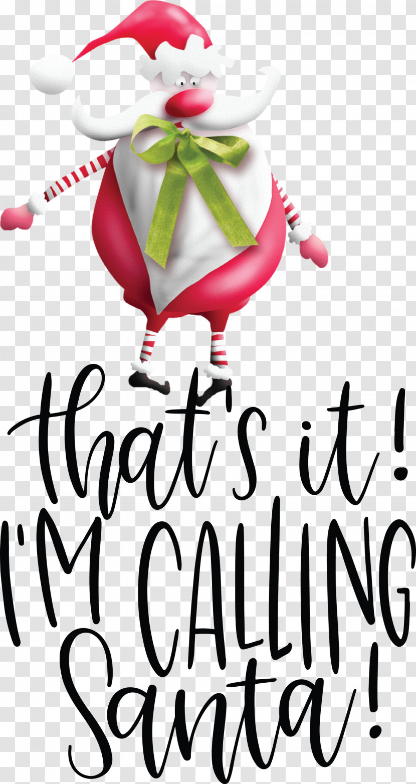 Calling Santa Santa Christmas Transparent PNG