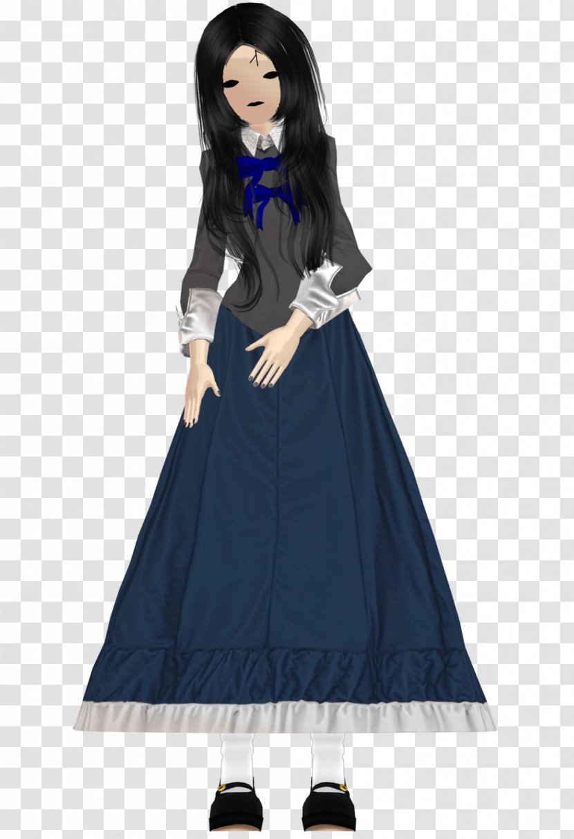 Gown Costume Design Outerwear - Silhouette - Creepy Doll Transparent PNG