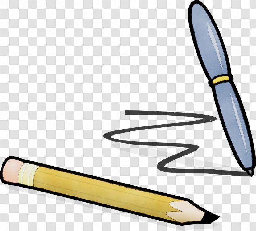 Watercolor Background - Wet Ink - Ball Pen Writing Implement Transparent PNG