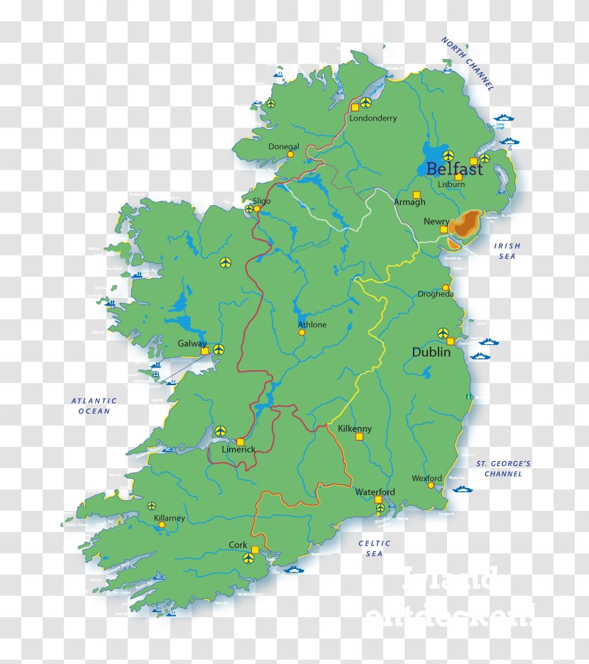 British Isles Ireland Belfast Celtic Nations Map - United Kingdom Transparent PNG