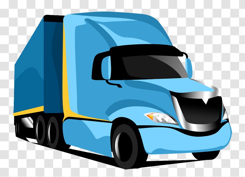 Transport Truck Vehicle Cartoon Trailer - Car - Freight Transparent PNG