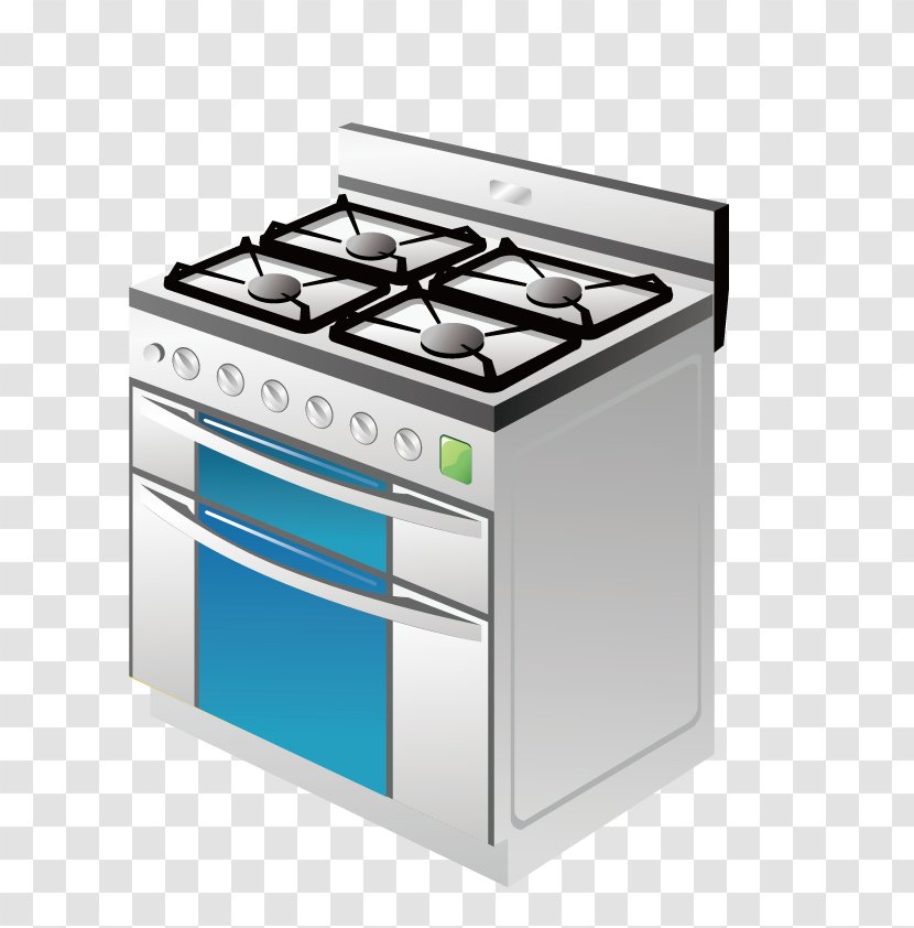 Home Appliance Furnace Hearth - Consumer Electronics - Vector Gas Stove Transparent PNG