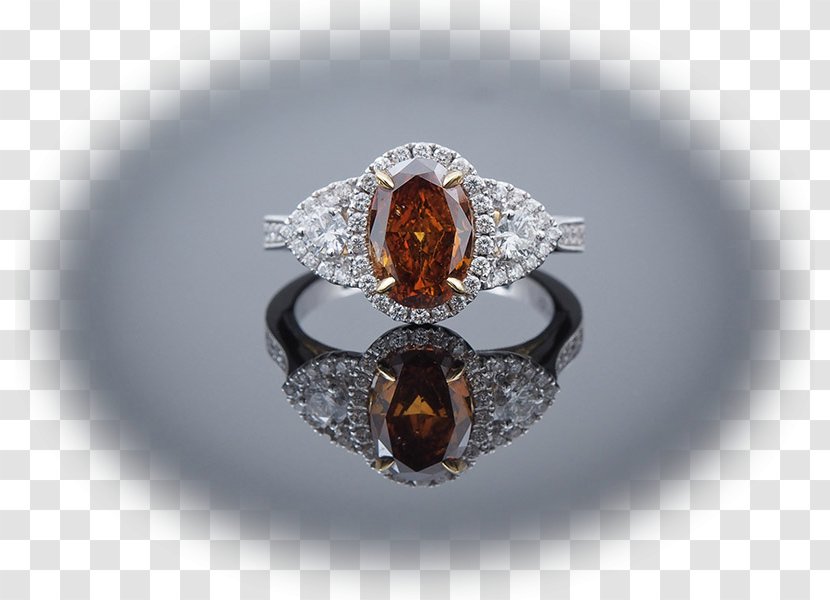 Ring Diamond Highland Village Shopping Center Colored Gold Jewellery - Gemstone - Brown Diamonds Transparent PNG