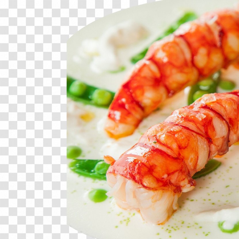 Italian Cuisine 8xbd Otto E Mezzo Bombana Caridea Breakfast Japanese - Finger Food - Pea Shrimp Transparent PNG