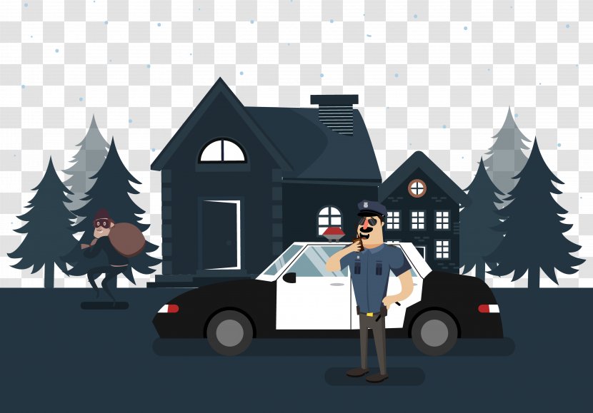 Police Car Officer Station Transparent PNG