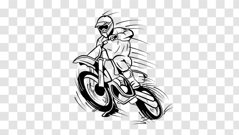 MotoGP Drawing Motocross Painting Motorcycle - Monochrome - Motogp Transparent PNG