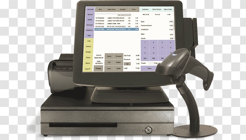 Point Of Sale Business Computer Software Cash Register POS-оборудование - Hardware Transparent PNG