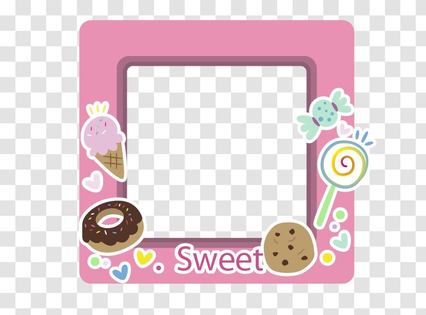 Picture Frame Cartoon Animation - Cute Border Transparent PNG
