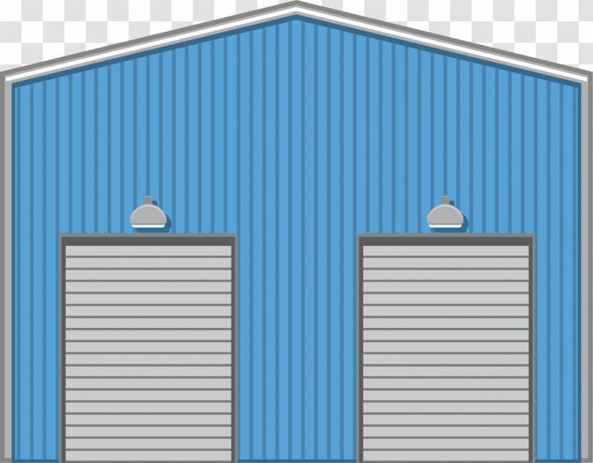 Warehouse Cartoon - Roof - Vector Material Transparent PNG