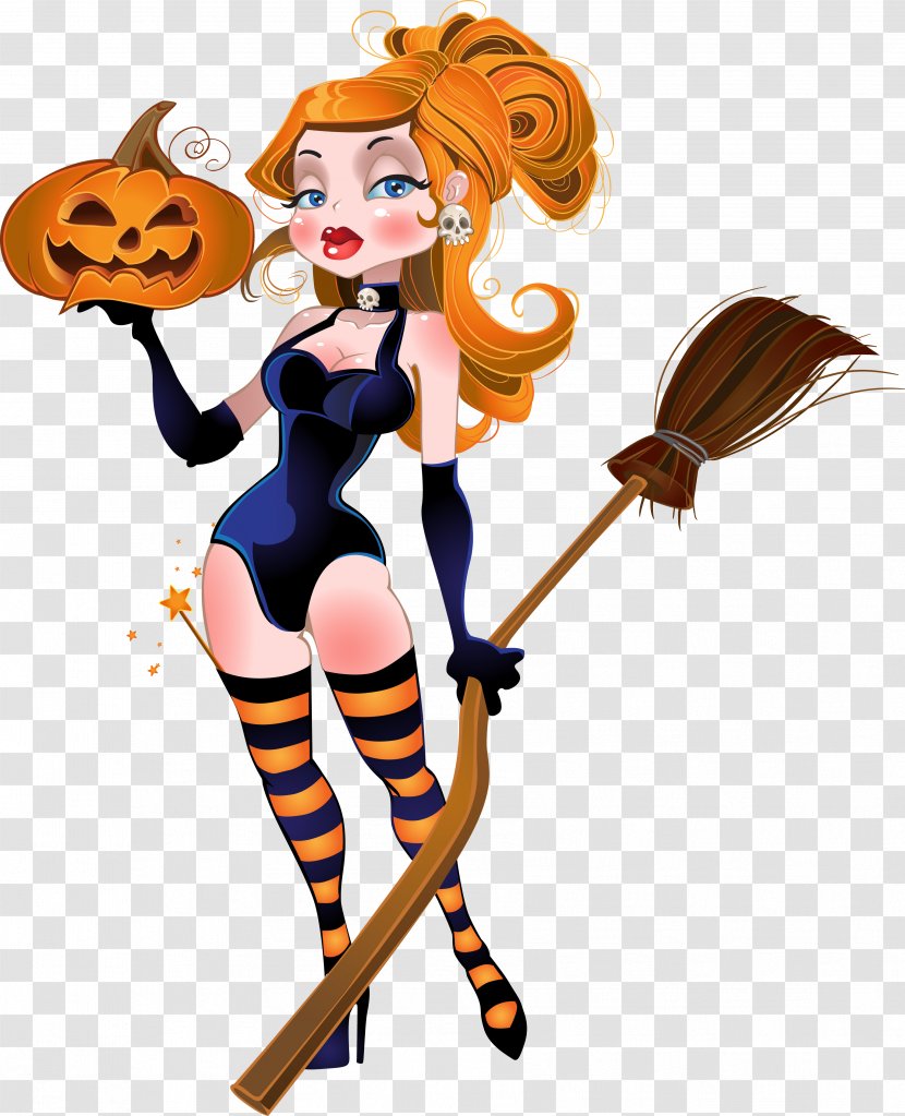 Witchcraft Halloween Clip Art - Fictional Character - Witch Transparent PNG