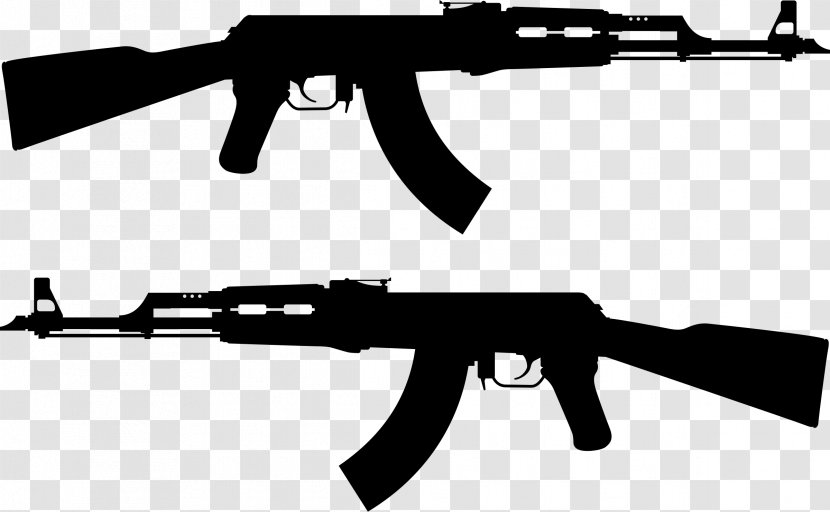 AK-47 Firearm Clip Art - Frame - Gun Transparent PNG