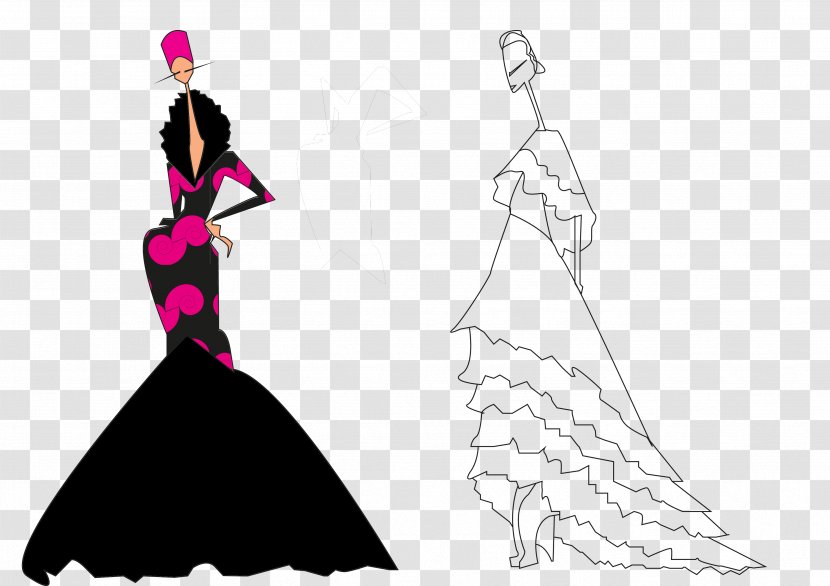 Clothing Dress Fashion Design Illustration - Flower Transparent PNG