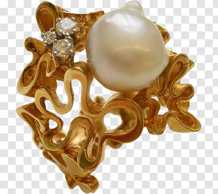 Pearl Earring Gold Jewellery Transparent PNG