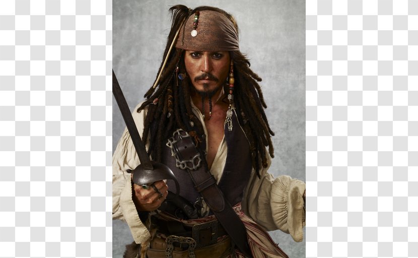 Jack Sparrow Pirates Of The Caribbean: At World's End Captain Hook Costume - Long Hair - Caribbean Transparent PNG