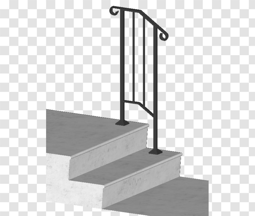 Handrail Stairs Wrought Iron Guard Rail Baluster - Facade Transparent PNG