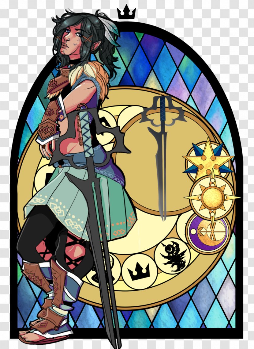 DeviantArt Drawing Stained Glass - Heart - Nexus The Kingdom Of Winds Transparent PNG