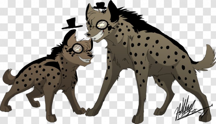 Cat Cheetah Drawing Hyena Lion - Cartoon Transparent PNG