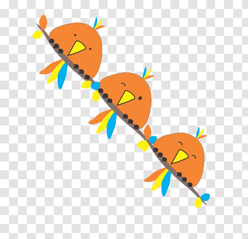 Vector Graphics Image Clip Art Cartoon - Royaltyfree - Bird Orange Transparent PNG