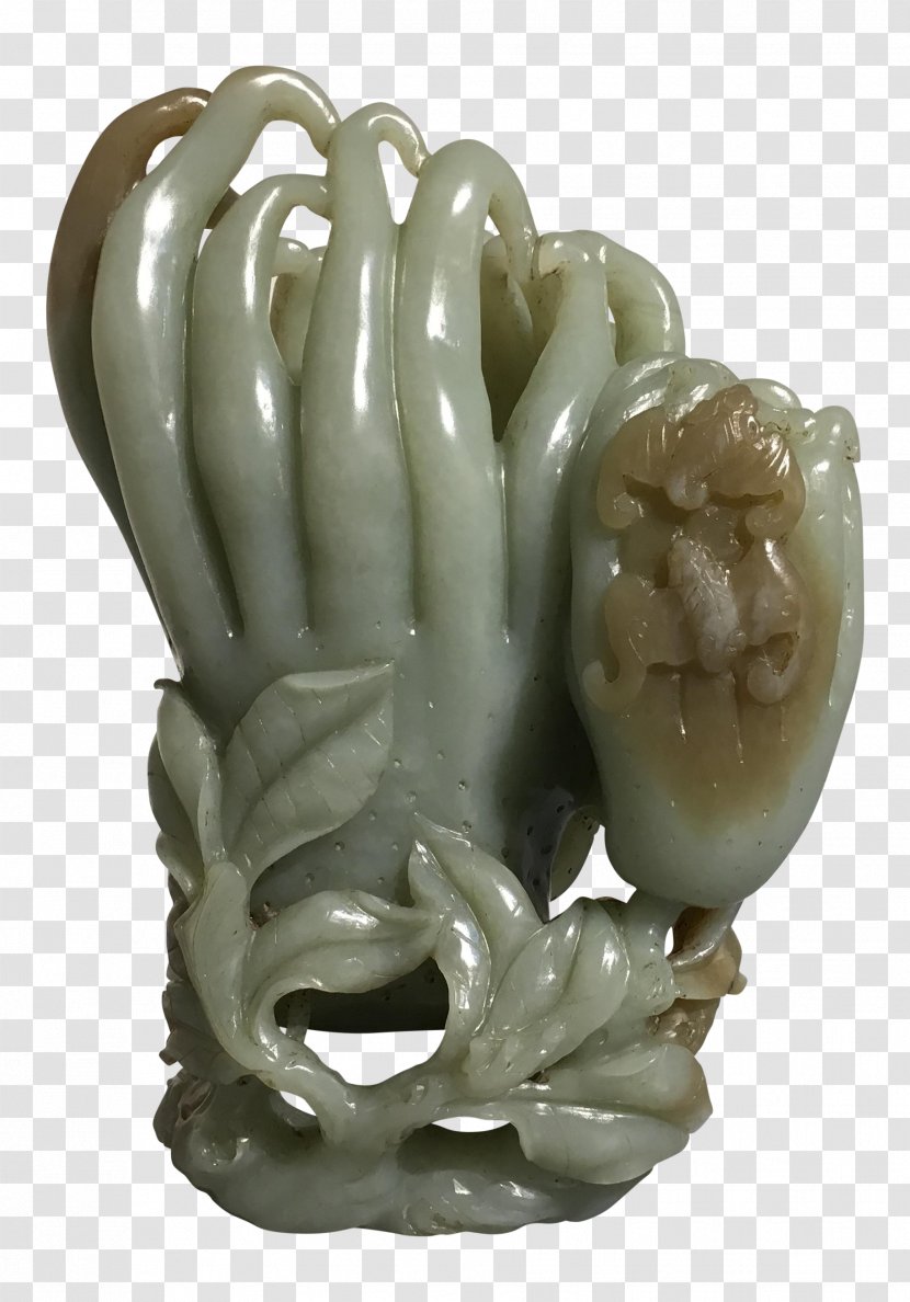 Celadon Vase Hardstone Carving Jade Sculpture - Artifact Transparent PNG