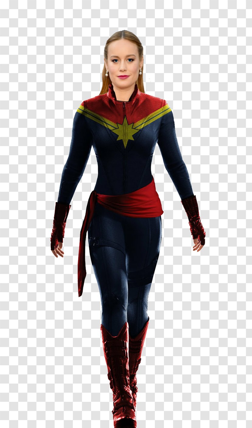 Brie Larson Black Widow Captain Marvel Carol Danvers The Avengers - Deviantart Transparent PNG