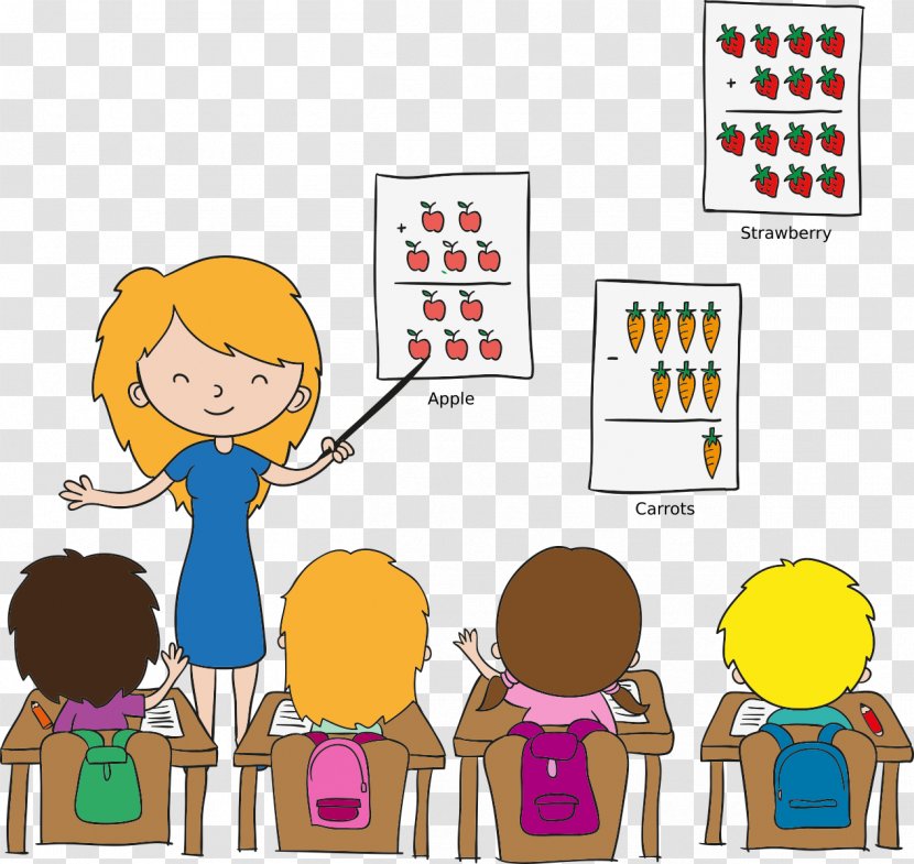 Teacher Classroom Cartoon Child - Text - Learning Transparent PNG