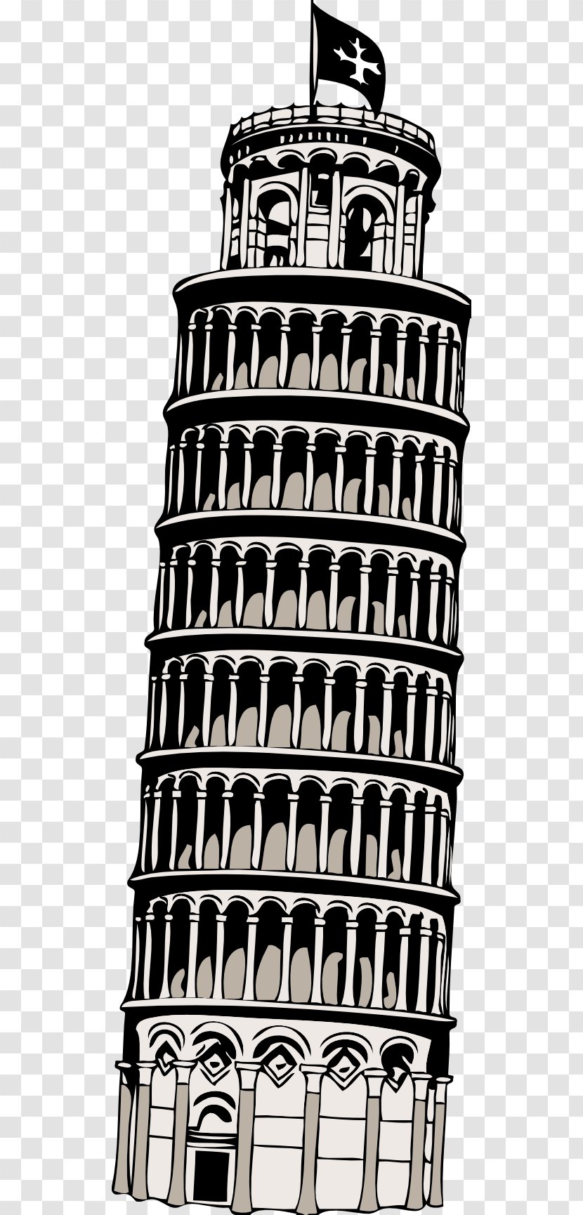 Leaning Tower Of Pisa Eiffel Clip Art - Sticker Transparent PNG
