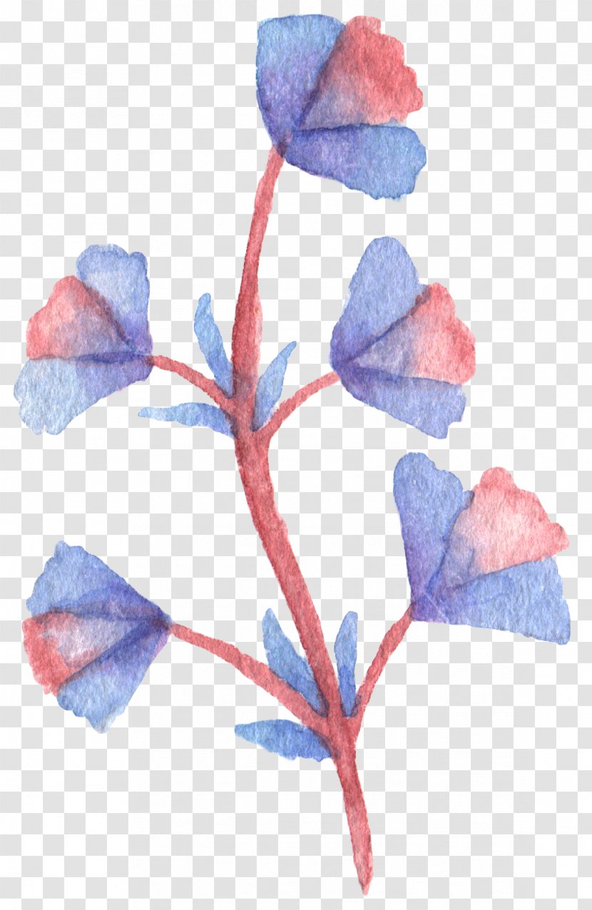 Inkstick Watercolor Painting Flower - Drawing - Plant Flowers Hand-painted Fairy Ink Transparent PNG