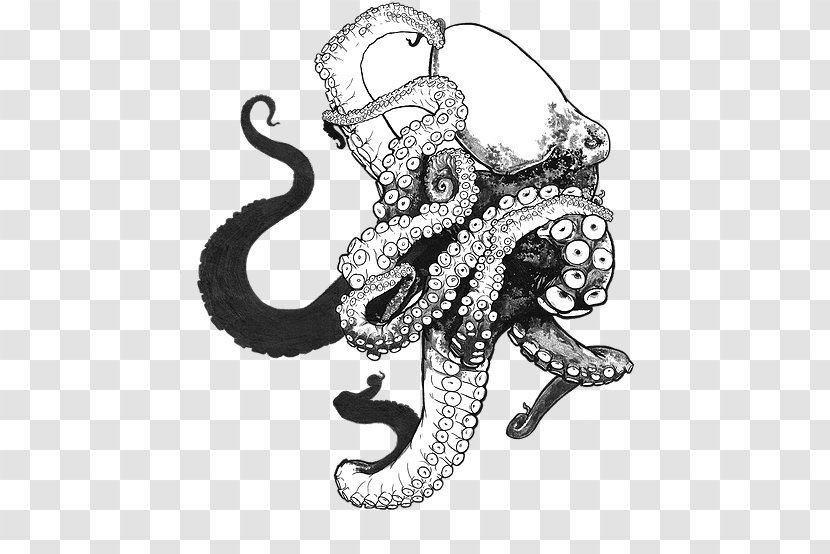 Octopus Drawing Clip Art - Visual Arts Transparent PNG