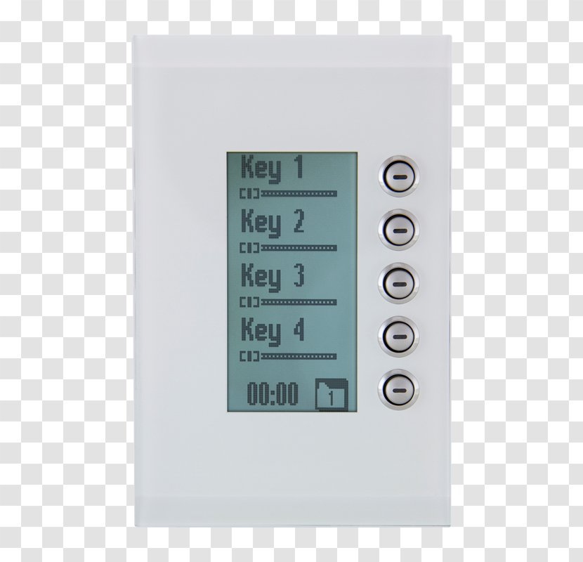 Thermostat C-Bus Clipsal Schneider Electric Electrical Switches - Measuring Instrument - Round Buttons Transparent PNG