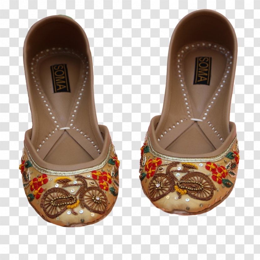 Footwear Shoe Leather Jutti Sandal - Beige - Comfortable Wedding Shoes For Women Golden Transparent PNG