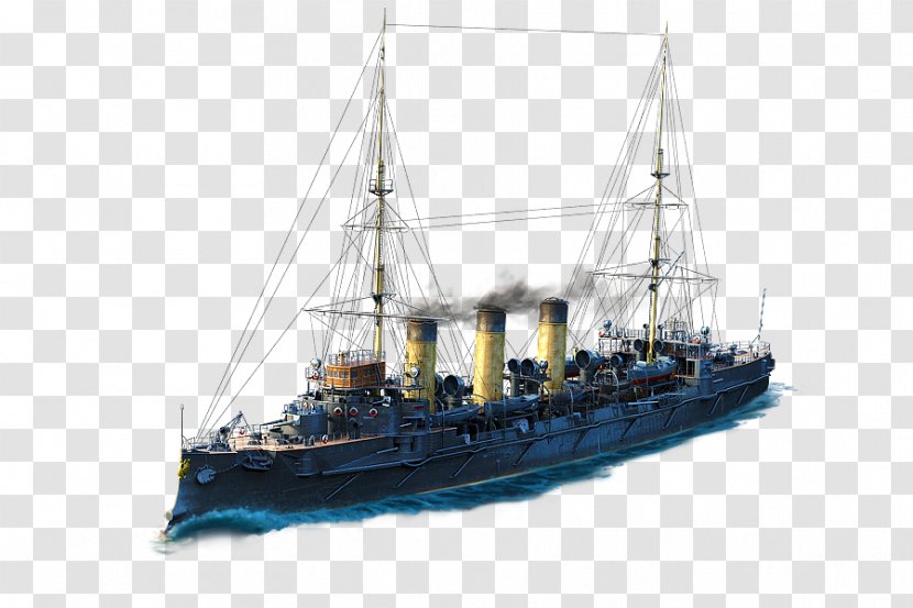 World Of Warships Russian Cruiser Varyag Tanks - Flower - Ship Transparent PNG